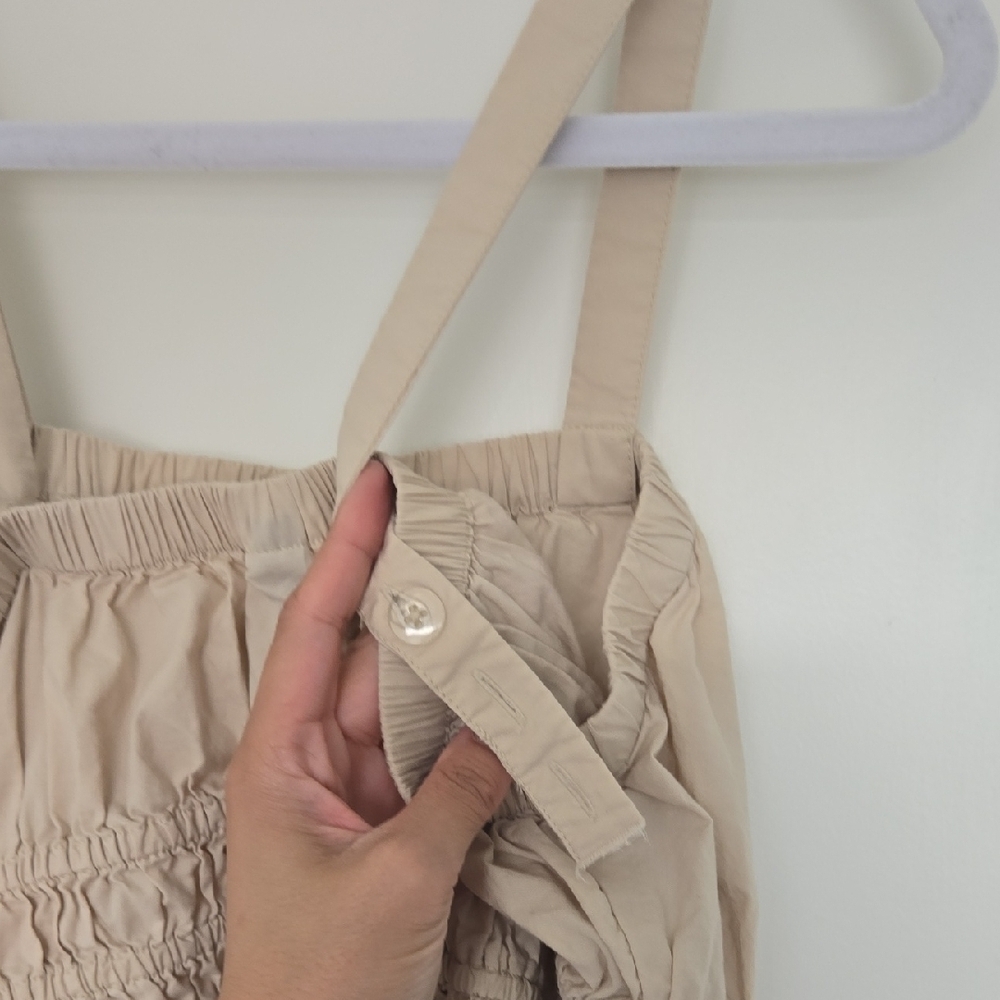 Universal Beige Gathered Waist Dress - Picture 6 of 6